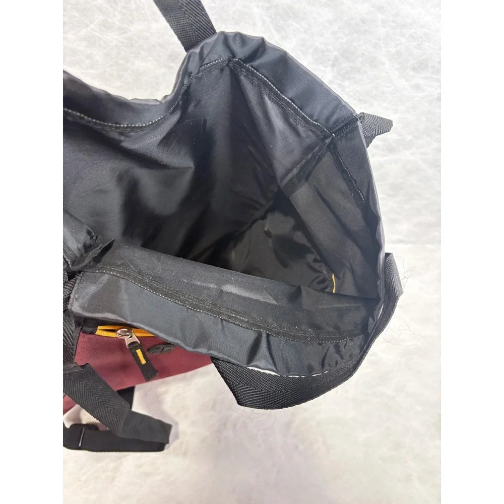 Cumbres & Toltec Scenic Railroad‎ Drawstring Backpack Bag Burgundy Black Train